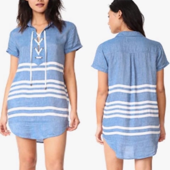 Rails Rocky Riviera Stripe Dress Blue White‎ XS - Picture 1 of 10